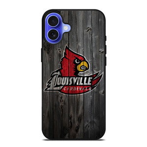 UNIVERSITY OF LOUISVILLE CARDINALS WOOD iPhone 16 Case Cover UNIVERSITY OF LOUISVILLE CARDINALS WOOD iPhone 16 Case Cover