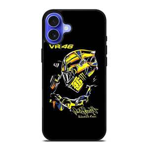 VALENTINO ROSSI THE DOCTOR 46 SIGNATURE iPhone 16 Case Cover VALENTINO ROSSI THE DOCTOR 46 SIGNATURE iPhone 16 Case Cover