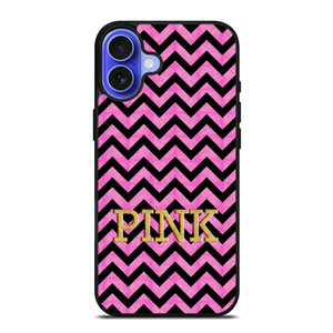 VICTORIA'S SECRET PINK CHEVRON iPhone 16 Case Cover VICTORIA'S SECRET PINK CHEVRON iPhone 16 Case Cover