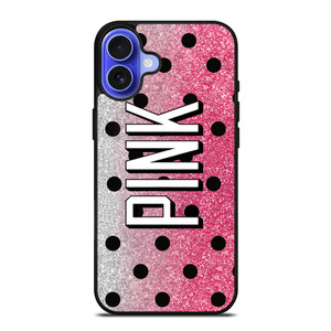 VICTORIA'S SECRET PINK LOGO SPARKLE iPhone 16 Case Cover
