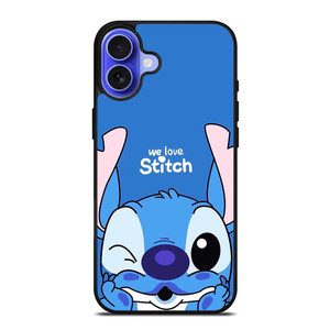 WE LOVE STITCH AND LILO CARTOON iPhone 16 Case Cover WE LOVE STITCH AND LILO CARTOON iPhone 16 Case Cover