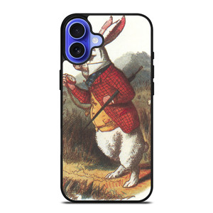 WHITE RABBIT ALICE IN WONDERLAND Disney iPhone 16 Case Cover WHITE RABBIT ALICE IN WONDERLAND Disney iPhone 16 Case Cover