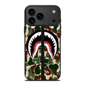 BAPE SHARK CAMO ZIP iPhone 17 Pro Max Case Cover BAPE SHARK CAMO ZIP iPhone 17 Pro Max Case Cover
