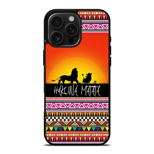 HAKUNA MATATA LION KING SUNSET AZTEC iPhone 16 Pro Max Case Cover HAKUNA MATATA LION KING SUNSET AZTEC iPhone 16 Pro Max Case Cover
