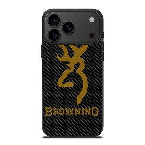 BROWNING LOGO CARBON iPhone 17 Pro Max Case Cover BROWNING LOGO CARBON iPhone 17 Pro Max Case Cover