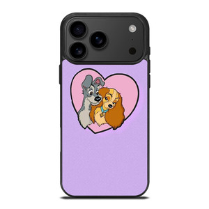 CARTOON LADY AND THE TRAMP DISNEY IN LOVE iPhone 17 Pro Max Case Cover
