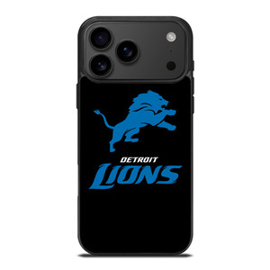 DETROIT LIONS BLACK LOGO iPhone 17 Pro Max Case Cover