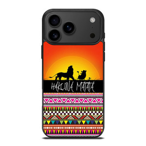 HAKUNA MATATA LION KING SUNSET AZTEC iPhone 17 Pro Max Case Cover HAKUNA MATATA LION KING SUNSET AZTEC iPhone 17 Pro Max Case Cover