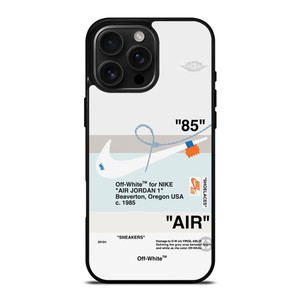 AIR JORDAN OFF WHITE NIKE SNEAKERS iPhone 16 Pro Max Case Cover AIR JORDAN OFF WHITE NIKE SNEAKERS iPhone 16 Pro Max Case Cover