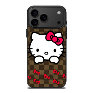 LOUIS VUITTON LV HELLO KITTY PATTERN iPhone 17 Pro Max Case Cover LOUIS VUITTON LV HELLO KITTY PATTERN iPhone 17 Pro Max Case Cover