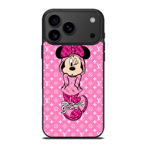 LOUIS VUITTON LV LOGO PINK MINNIE MOUSE iPhone 17 Pro Max Case Cover LOUIS VUITTON LV LOGO PINK MINNIE MOUSE iPhone 17 Pro Max Case Cover