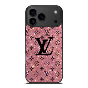 LOUIS VUITTON LV LOGO PINK SPARKLE iPhone 17 Pro Max Case Cover LOUIS VUITTON LV LOGO PINK SPARKLE iPhone 17 Pro Max Case Cover