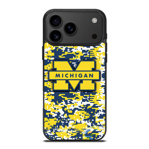 MICHIGAN WOLVERINES CAMO iPhone 17 Pro Max Case Cover MICHIGAN WOLVERINES CAMO iPhone 17 Pro Max Case Cover