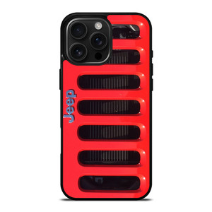 JEEP RED iPhone 16 Pro Max Case Cover JEEP RED iPhone 16 Pro Max Case Cover