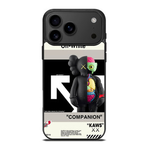 OFF WHITE KAWS COMPANION iPhone 17 Pro Max Case Cover OFF WHITE KAWS COMPANION iPhone 17 Pro Max Case Cover