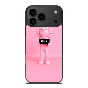 PINK KAWS X HUF STREETWEAR iPhone 17 Pro Max Case Cover PINK KAWS X HUF STREETWEAR iPhone 17 Pro Max Case Cover