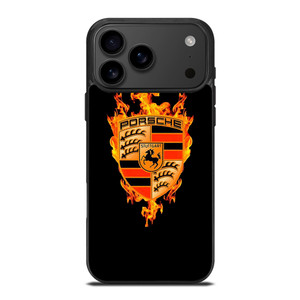 PORSCHE LOGO CAR ON FIRE iPhone 17 Pro Max Case Cover