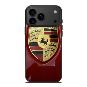 PORSCHE LOGO EMBLEM RED iPhone 17 Pro Max Case Cover PORSCHE LOGO EMBLEM RED iPhone 17 Pro Max Case Cover