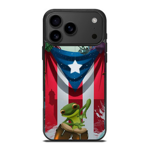PUERTO RICO FROG FLAG iPhone 17 Pro Max Case Cover PUERTO RICO FROG FLAG iPhone 17 Pro Max Case Cover