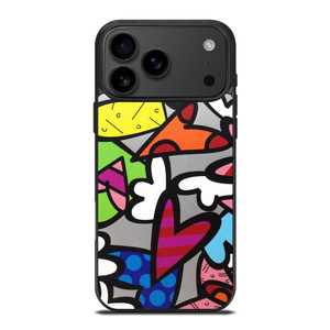 ROMERO BRITTO ABSTRACT LOVE iPhone 17 Pro Max Case Cover ROMERO BRITTO ABSTRACT LOVE iPhone 17 Pro Max Case Cover