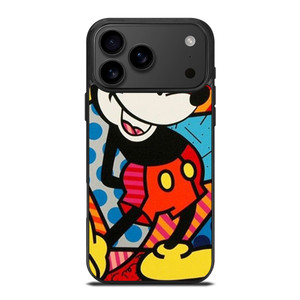 ROMERO BRITTO MICKEY MOUSE iPhone 17 Pro Max Case Cover ROMERO BRITTO MICKEY MOUSE iPhone 17 Pro Max Case Cover