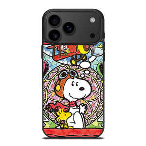 SNOOPY THE PEANUTS GLASS ART iPhone 17 Pro Max Case Cover SNOOPY THE PEANUTS GLASS ART iPhone 17 Pro Max Case Cover