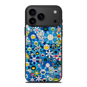 TAKASHI MURAKAMI FLOWERS BLUE iPhone 17 Pro Max Case Cover TAKASHI MURAKAMI FLOWERS BLUE iPhone 17 Pro Max Case Cover