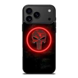 THE PUNISHER SKULL RED GLOW iPhone 17 Pro Max Case Cover THE PUNISHER SKULL RED GLOW iPhone 17 Pro Max Case Cover