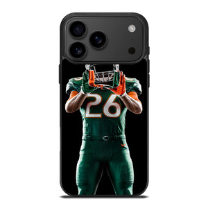 UM MIAMI HURRICANES FOOTBALL iPhone 17 Pro Max Case Cover UM MIAMI HURRICANES FOOTBALL iPhone 17 Pro Max Case Cover