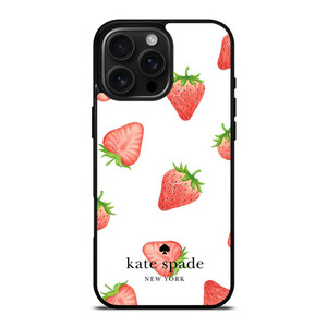 KATE SPADE NEW YORK LOGO STRAWBERRY ICON iPhone 16 Pro Max Case Cover