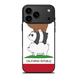 WE BARE BEARS CALIFORNIA REPUBLIC iPhone 17 Pro Max Case Cover WE BARE BEARS CALIFORNIA REPUBLIC iPhone 17 Pro Max Case Cover