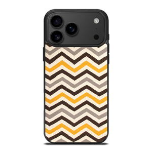 YELLOW BROWN CHEVRON PATTERN iPhone 17 Pro Max Case Cover YELLOW BROWN CHEVRON PATTERN iPhone 17 Pro Max Case Cover