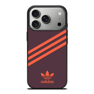 ADIDAS ORIGINALS STRIPES PURPLE ORANGE iPhone 17 Pro Case Cover