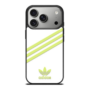 ADIDAS ORIGINALS STRIPES WHITE YELLOW iPhone 17 Pro Case Cover ADIDAS ORIGINALS STRIPES WHITE YELLOW iPhone 17 Pro Case Cover