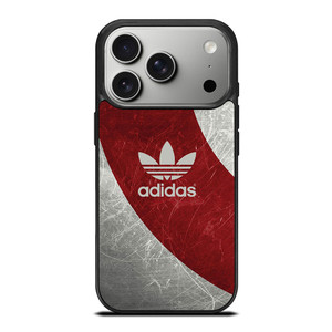ADIDAS RED GRUNGE TEXTURE LOGO iPhone 17 Pro Case Cover