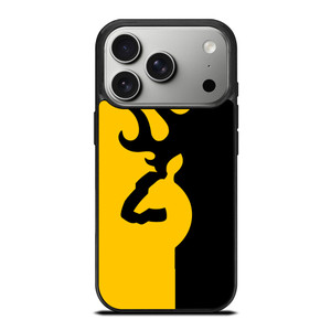 BROWNING LOGO BLACK YELLOW iPhone 17 Pro Case Cover