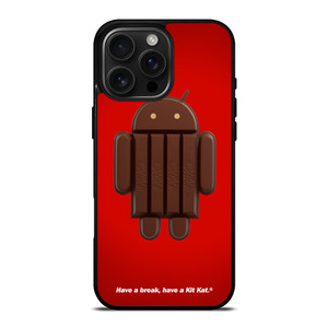 KIT KAT CHOCOLATE ANDROID ICON iPhone 16 Pro Max Case Cover KIT KAT CHOCOLATE ANDROID ICON iPhone 16 Pro Max Case Cover