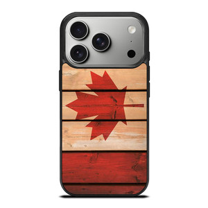 CANADA FLAG WOOD iPhone 17 Pro Case Cover