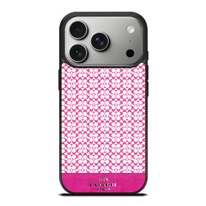 COACH NEW YORK PINK LOGO iPhone 17 Pro Case Cover