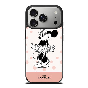 COACH NEW YORK PINK X MINNIE MOUSE DISNEY iPhone 17 Pro Case Cover COACH NEW YORK PINK X MINNIE MOUSE DISNEY iPhone 17 Pro Case Cover