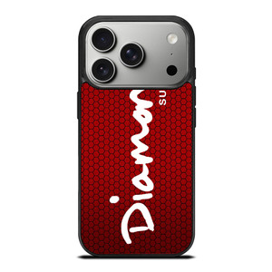 DIAMOND SUPPLY CO RED CARBON iPhone 17 Pro Case Cover