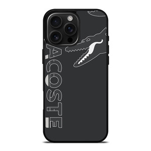 LACOSTE CROC LOGO GRAY ICON iPhone 16 Pro Max Case Cover