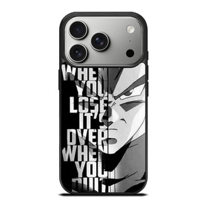 DRAGON BALL VEGETA QUOTE iPhone 17 Pro Case Cover DRAGON BALL VEGETA QUOTE iPhone 17 Pro Case Cover