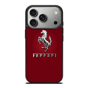 FERRARI LOGO SILVER EMBLEM iPhone 17 Pro Case Cover