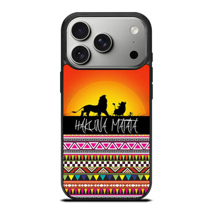 HAKUNA MATATA LION KING SUNSET AZTEC iPhone 17 Pro Case Cover HAKUNA MATATA LION KING SUNSET AZTEC iPhone 17 Pro Case Cover