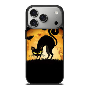 HALLOWEEN BLACK CAT iPhone 17 Pro Case Cover
