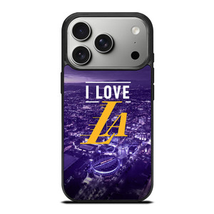 I LOVE LA LAKERS iPhone 17 Pro Case Cover I LOVE LA LAKERS iPhone 17 Pro Case Cover