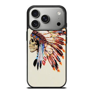 INDIAN FEATHER SKULL iPhone 17 Pro Case Cover