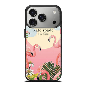 KATE SPADE NEW YORK LOGO FLORAL FLAMENGOS iPhone 17 Pro Case Cover KATE SPADE NEW YORK LOGO FLORAL FLAMENGOS iPhone 17 Pro Case Cover