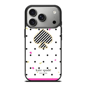 KATE SPADE NEW YORK LOGO POLKADOTS ICON iPhone 17 Pro Case Cover